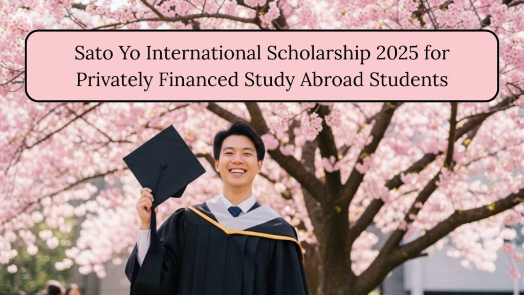 Sato Yo International Scholarship 2025 for Privately Financed Study Abroad Students 1 Sato Yo International Scholarship 2025 for Privately Financed Study Abroad Students