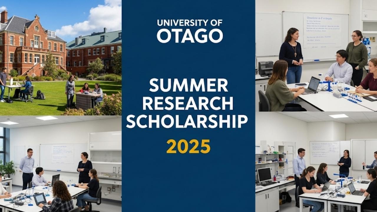 University of Otago Summer Research Scholarship 2025