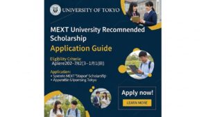 Unlocking Your Dream: The 2026 University of Tokyo MEXT University Recommended Scholarship