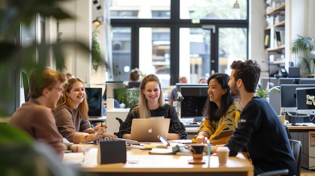 Warner Bros CNN London News Internships 2025 Open 2 four young professionals collaborating laughing together modern office 14117 797994