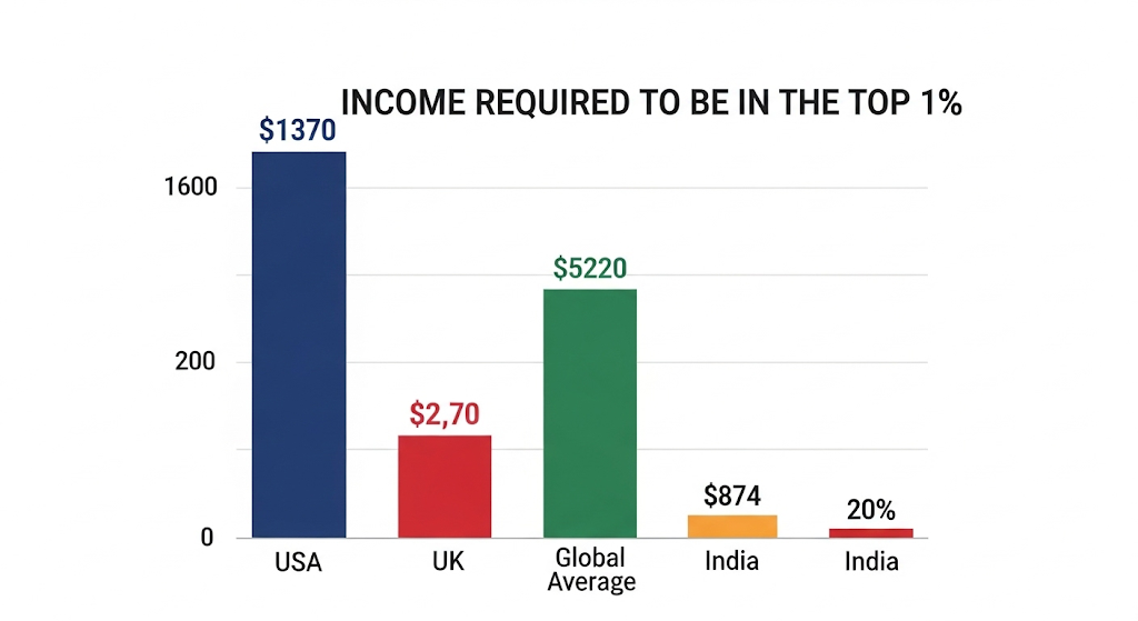 Join the Top 1% of the World in 2025: How Much You Need 3 Graph