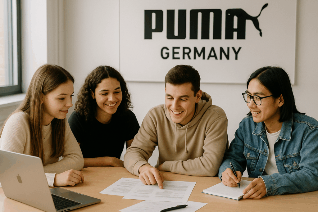 PUMA internship requirements Germany, PUMA internship application tips, benefits of interning at PUMA Germany