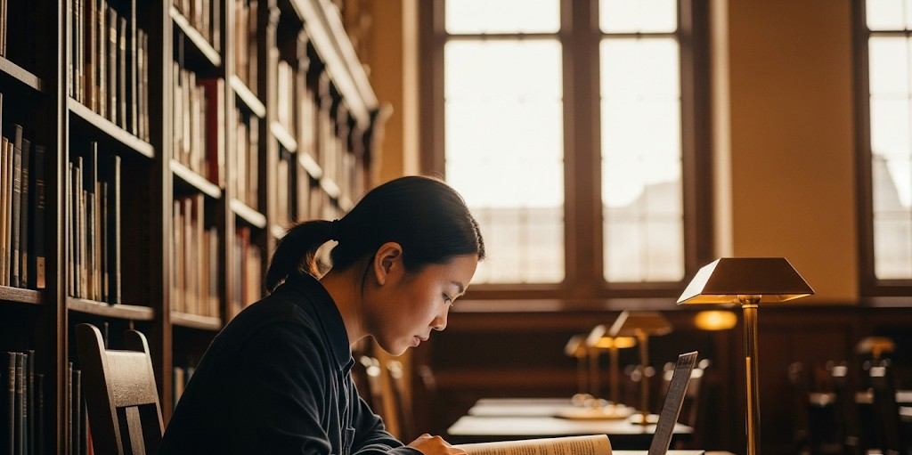 Unlock Your Potential: Postgrads Scholarships 2026 Spring Intake at Northumbria University 2 A student studying diligently in Northumbria University library, symbolizing the academic focus for Postgrads Scholarships 2026 Spring intake