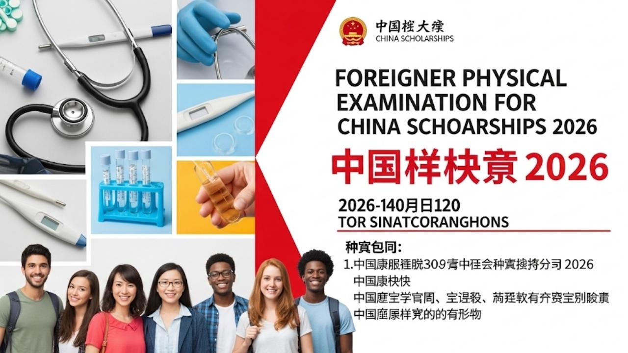 How to Prepare the Foreigner Physical Examination Form for China Scholarships 2026