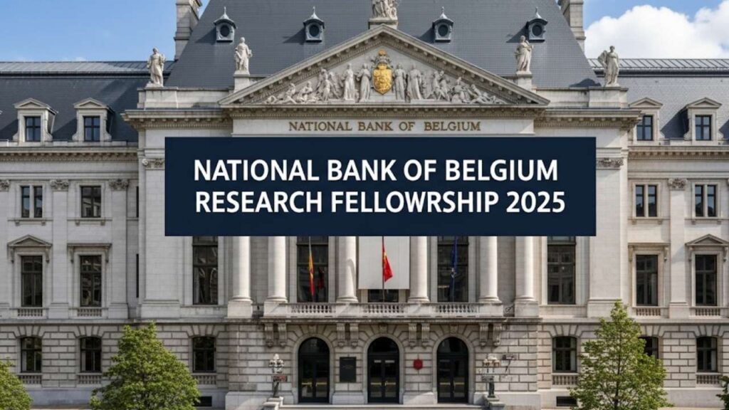 The National Bank of Belgium Research Fellowship 2025 Opportunity 1 The National Bank of Belgium Research Fellowship 2025 Opportunity