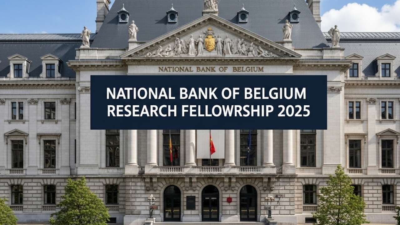 The National Bank of Belgium Research Fellowship 2025 Opportunity