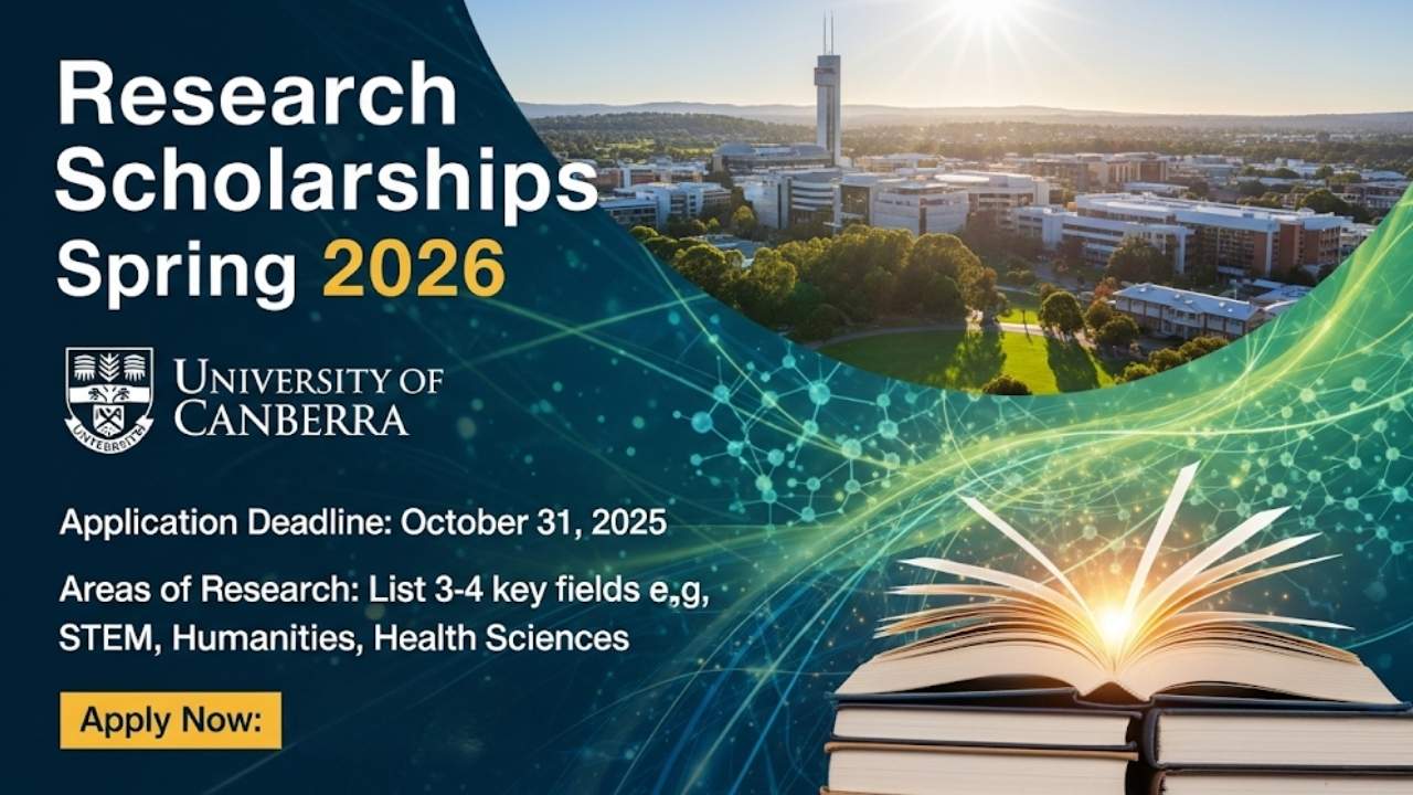 Navigating Research Scholarships Spring 2026 at University of Canberra