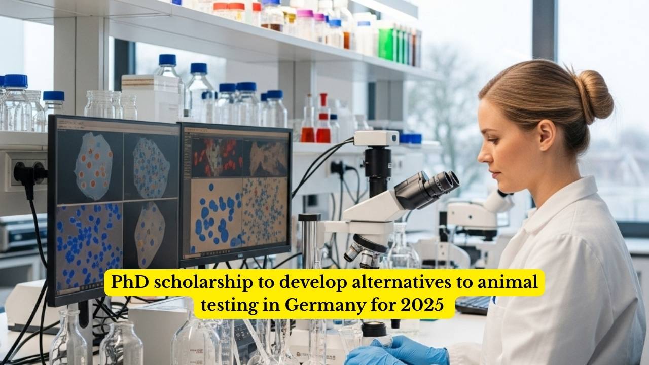 PhD scholarship to develop alternatives to animal testing in Germany for 2025