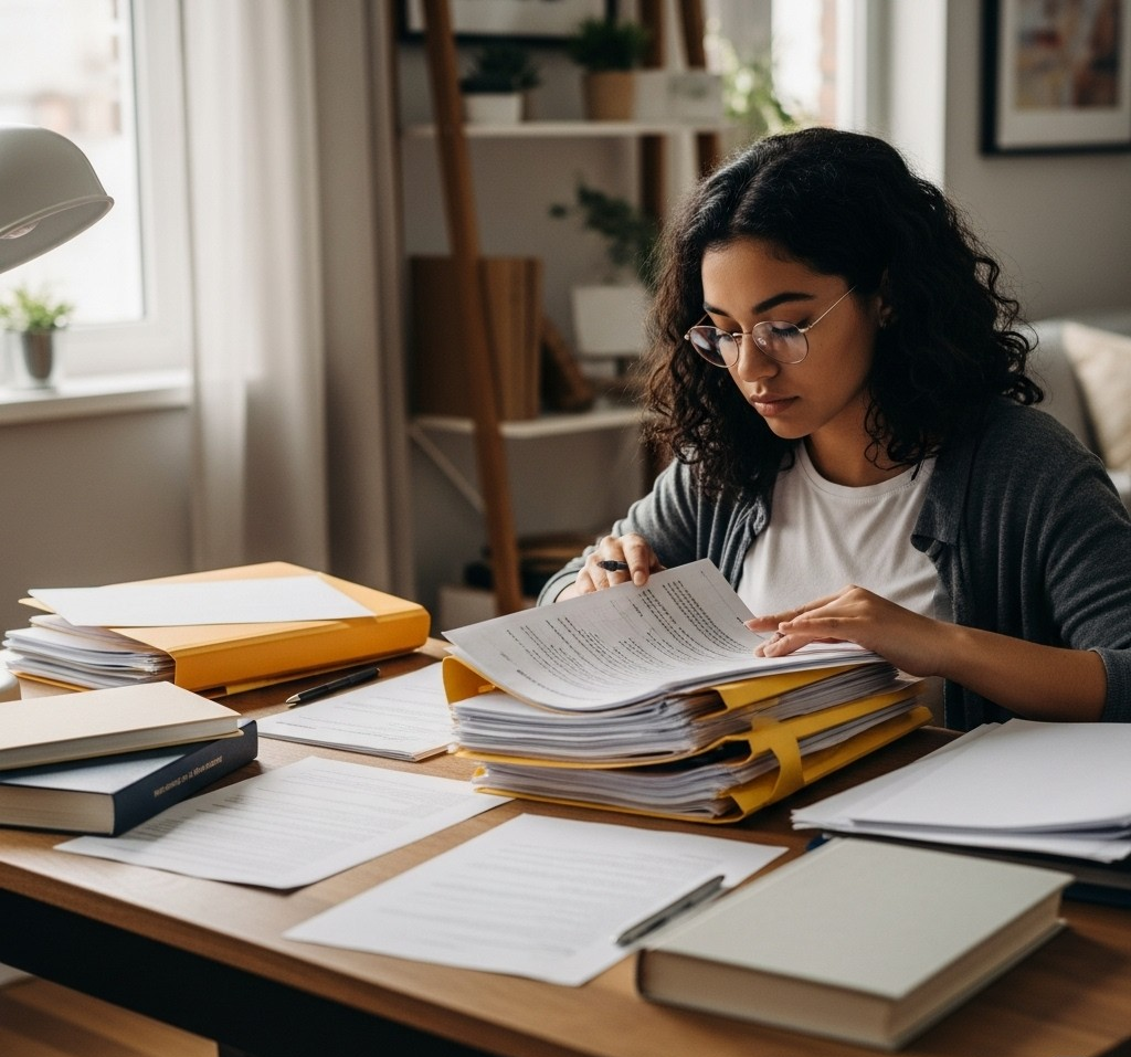 The Gates Scholarship 2026 Spring Intake is Now Open: Your Path to Excellence Starts Here 2 Student organizing documents for scholarship application