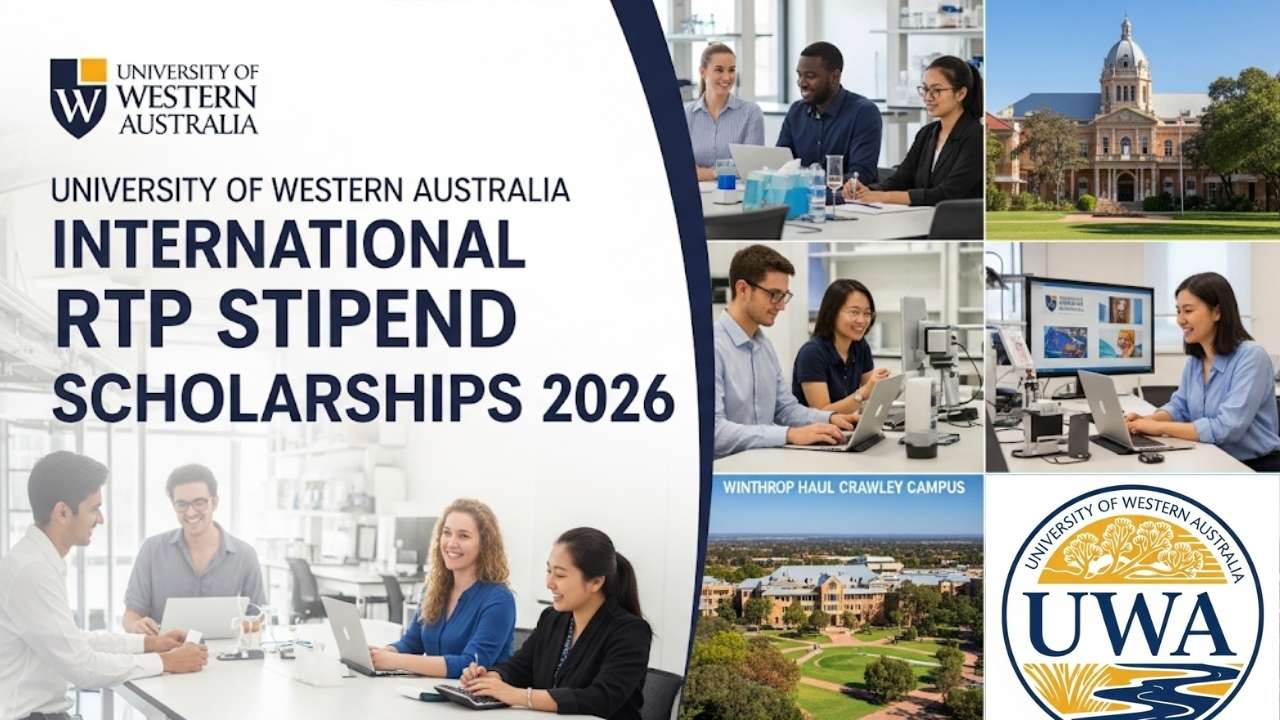 The University of Western Australia International RTP Stipend Scholarships 2026
