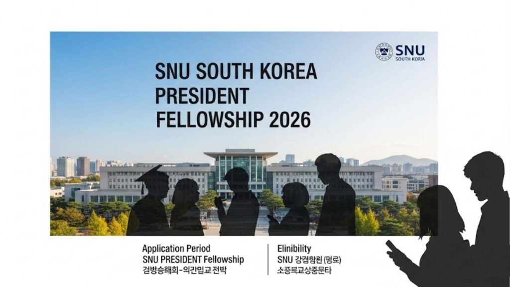 SNU South Korea President Fellowship 2026 Spring Intake For Teaching Staff from Developing Nations 1 SNU South Korea President Fellowship 2026 Spring Intake