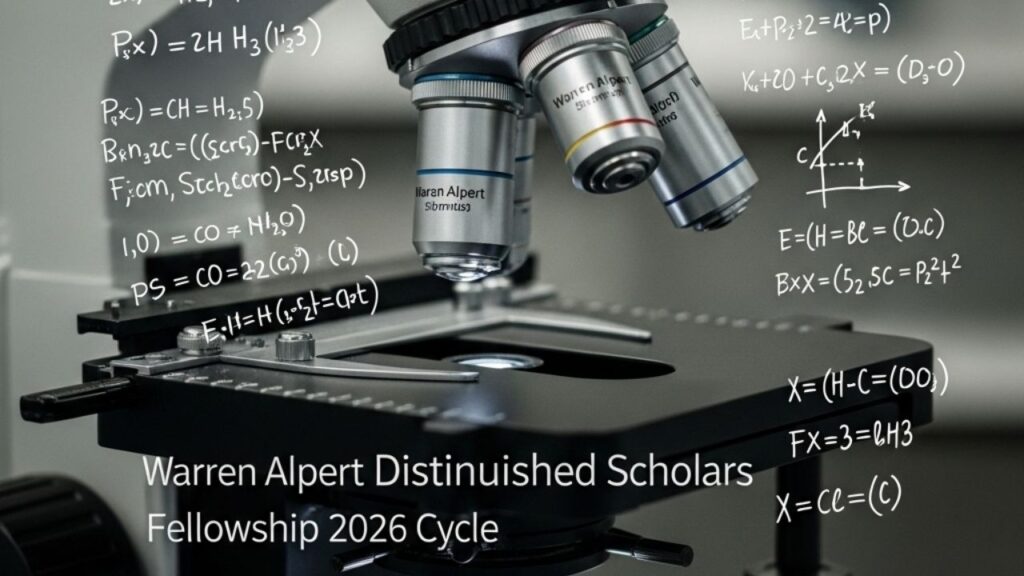 Warren Alpert Distinguished Scholars Fellowship 2026 Cycle