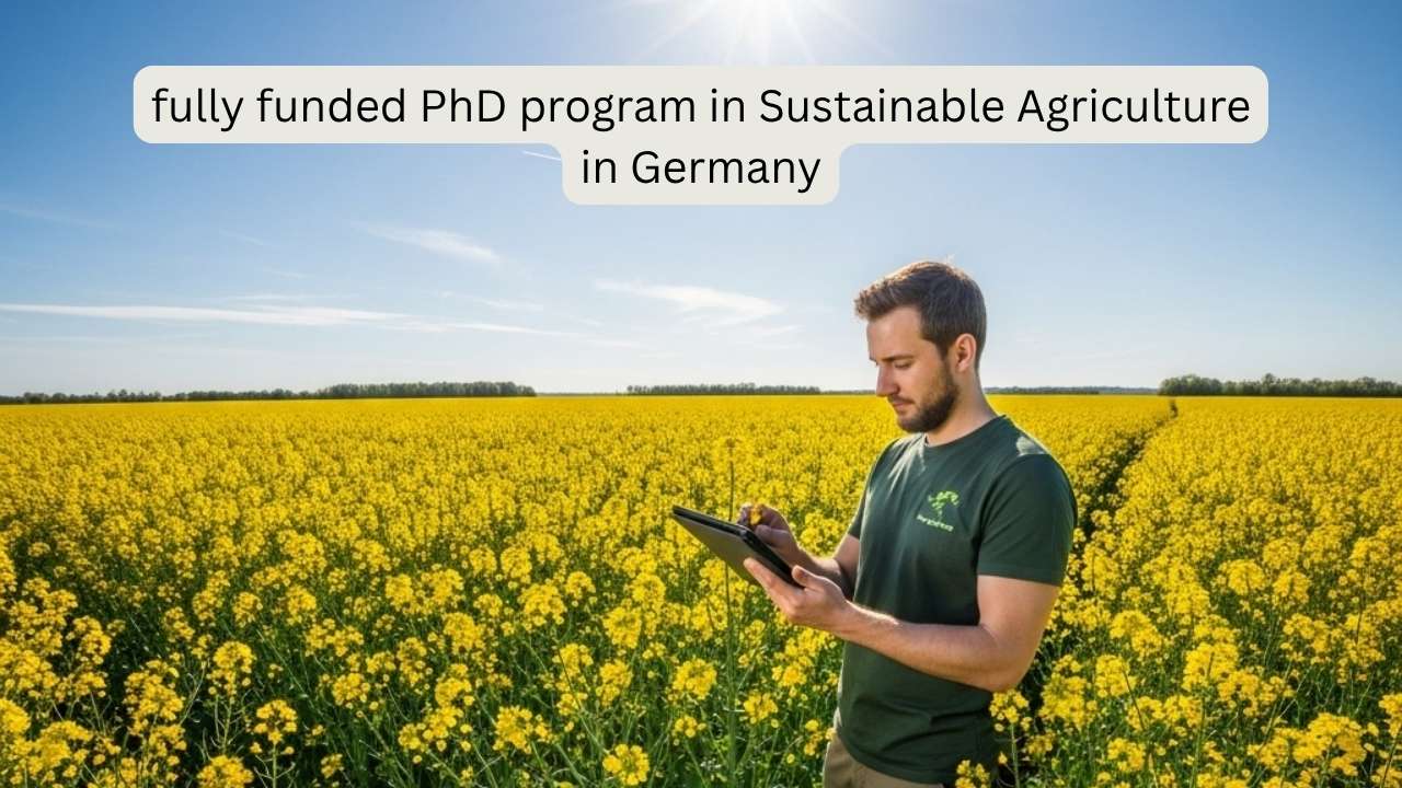 Fully Funded PhD in Sustainable Agriculture in Germany (Starting 2026)