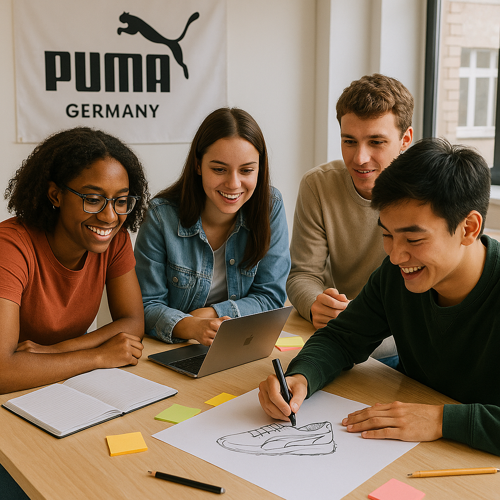 PUMA internship requirements Germany, PUMA internship application tips, benefits of interning at PUMA Germany