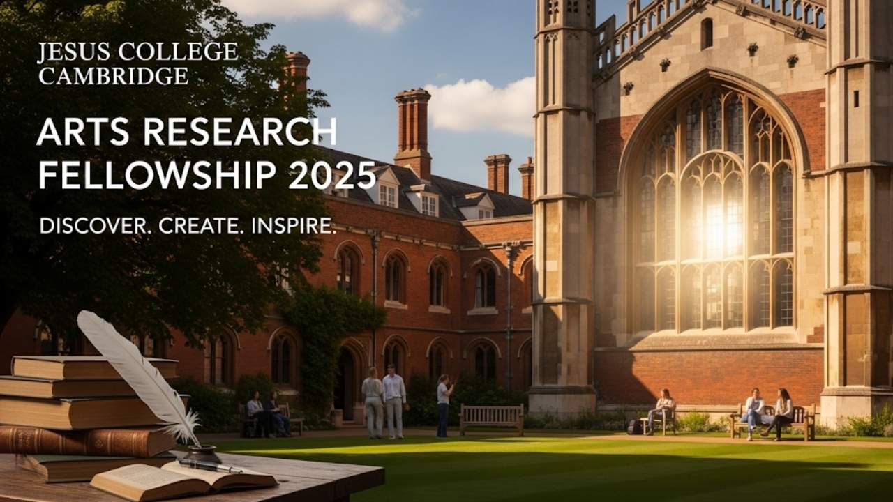 Arts Research Fellowship 2025 at Jesus College Cambridge