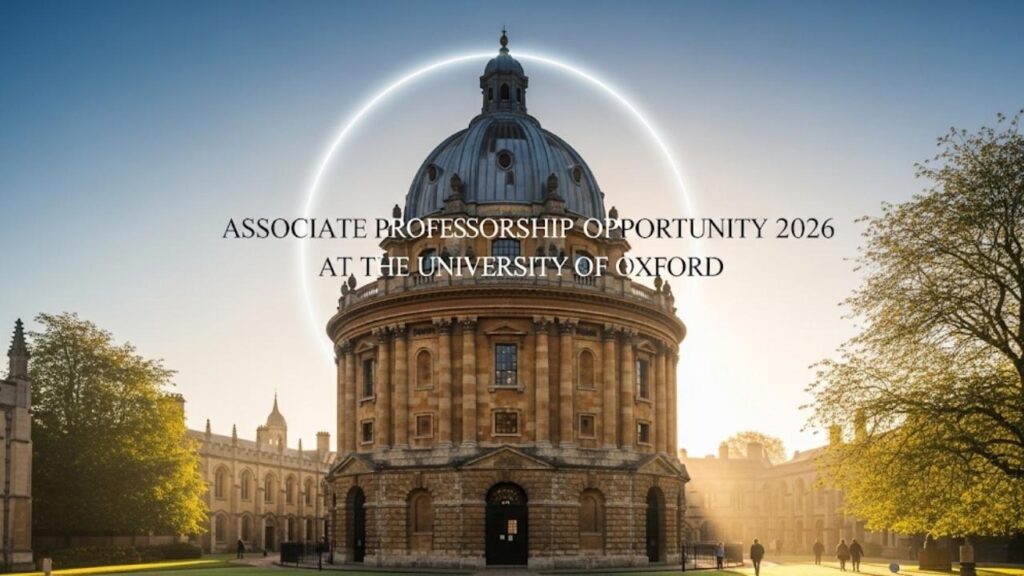 Your Guide to Securing an Associate Professorship Opportunity 2026 at the University of Oxford 1 Associate Professorship Opportunity 2026 at the University of Oxford