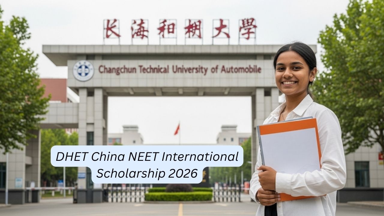 DHET China NEET International Scholarship 2026