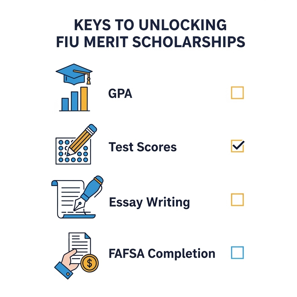 FIU merit scholarship requirements