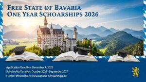 Free State of Bavaria One Year Scholarships 2026