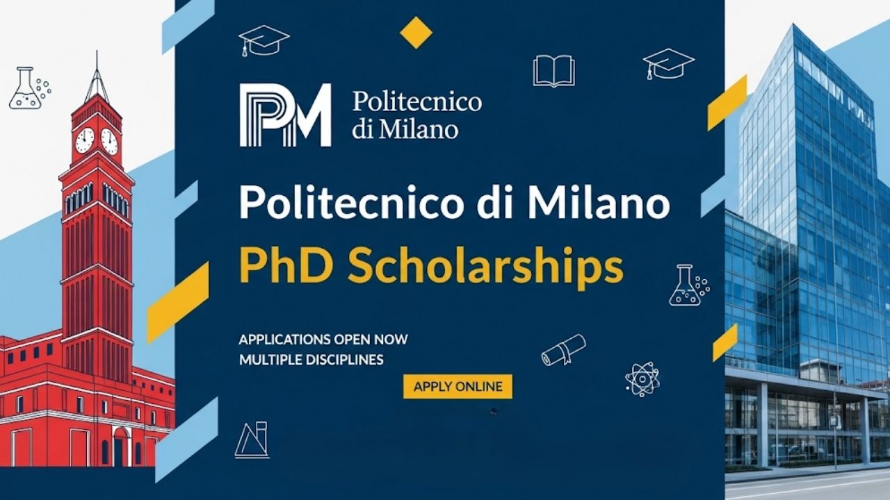 Politecnico di Milano PhD Scholarships (May 30, 2025 Deadline)