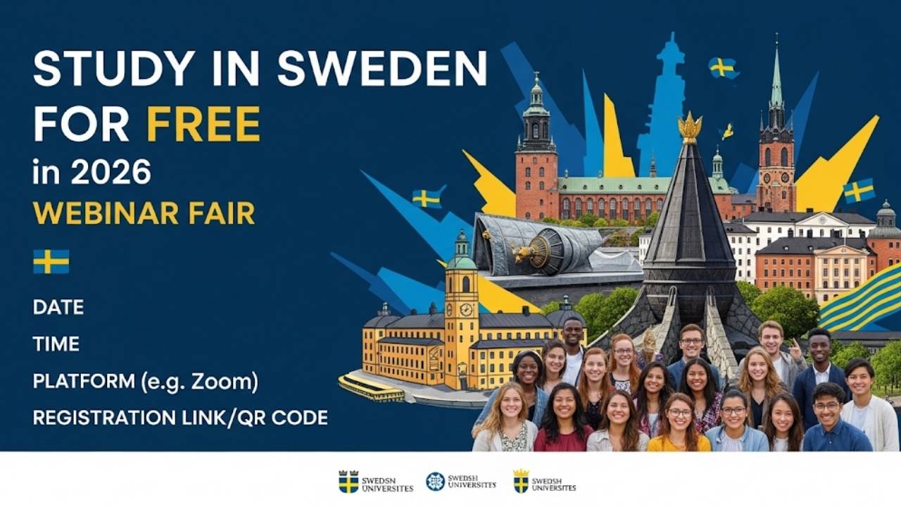 Register for the Study in Sweden for Free in 2026 Webinar Fair