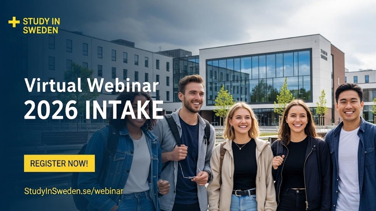 Study in Sweden Virtual Webinar for 2026 intake