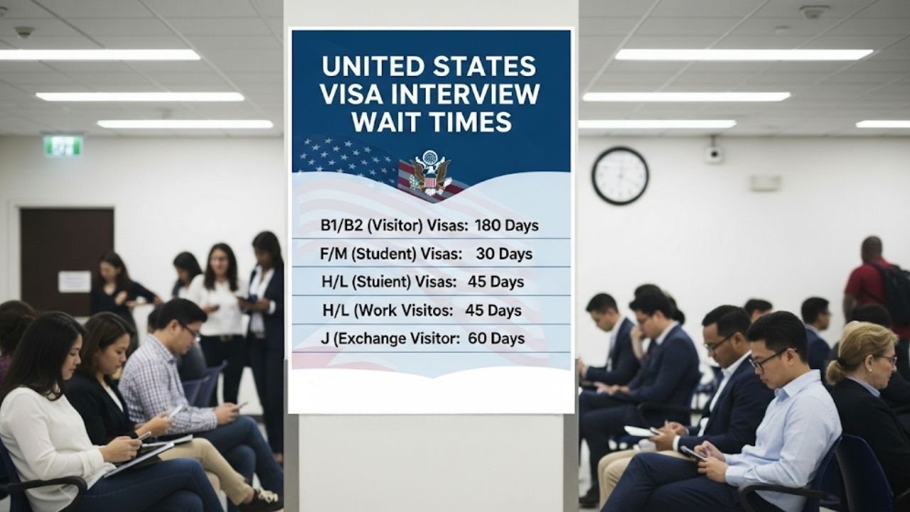 United States Visa Interview Wait Times in All Sub-Continents