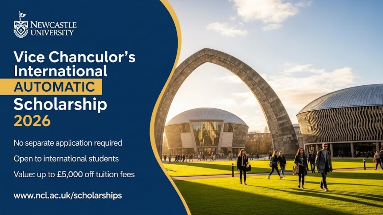 Vice Chancellor's International Automatic Scholarship 2026 at Newcastle University