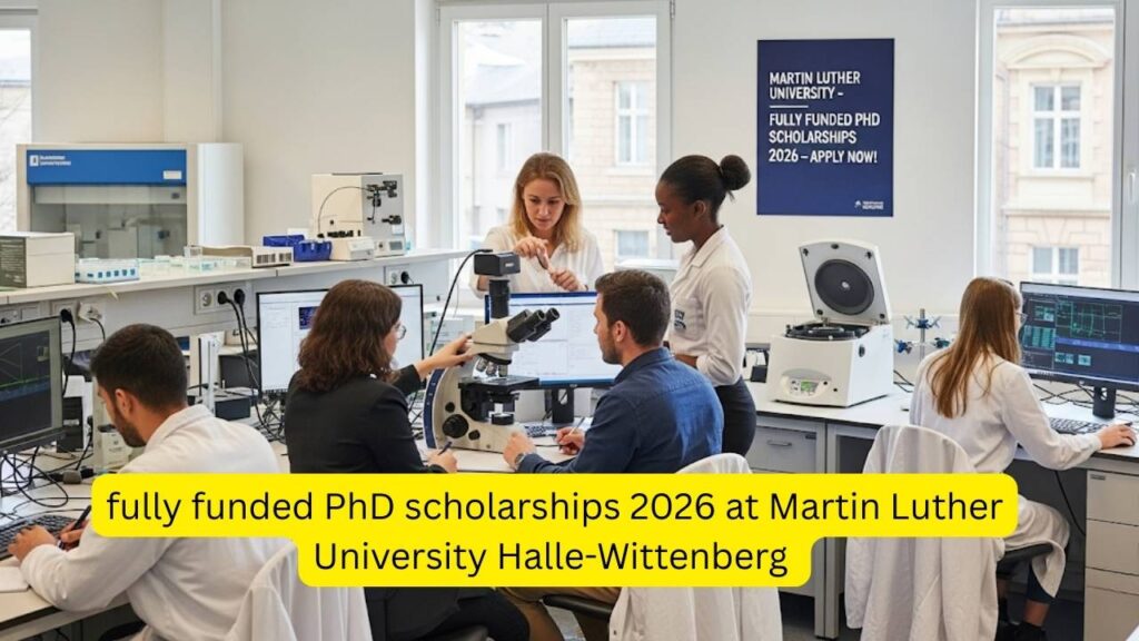 9 Fully Funded PhD Scholarships 2026 at Martin Luther University Halle-Wittenberg 1 fully funded PhD scholarships 2026 at Martin Luther University Halle-Wittenberg