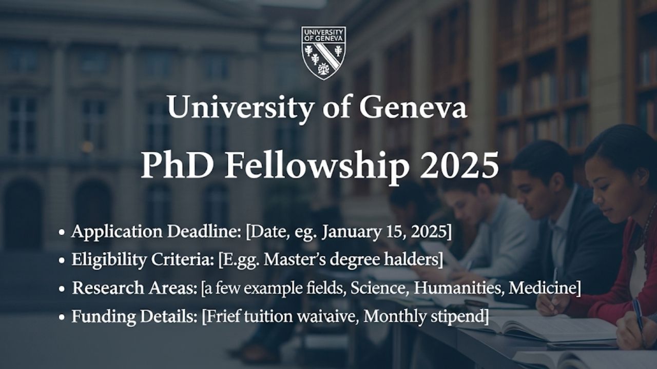 the University of Geneva PhD Fellowship 2025