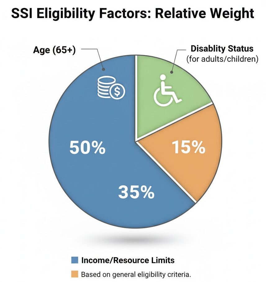 Social Security payment, including income, disability, and age requirements