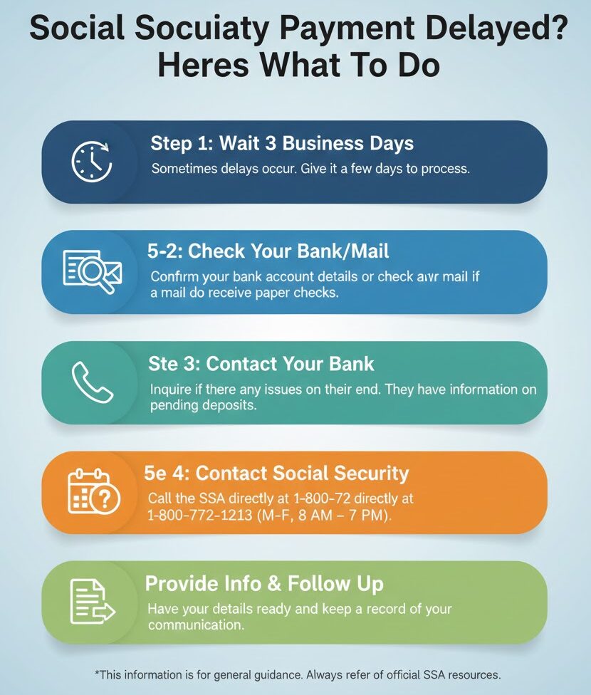 Social Security payments are delayed.