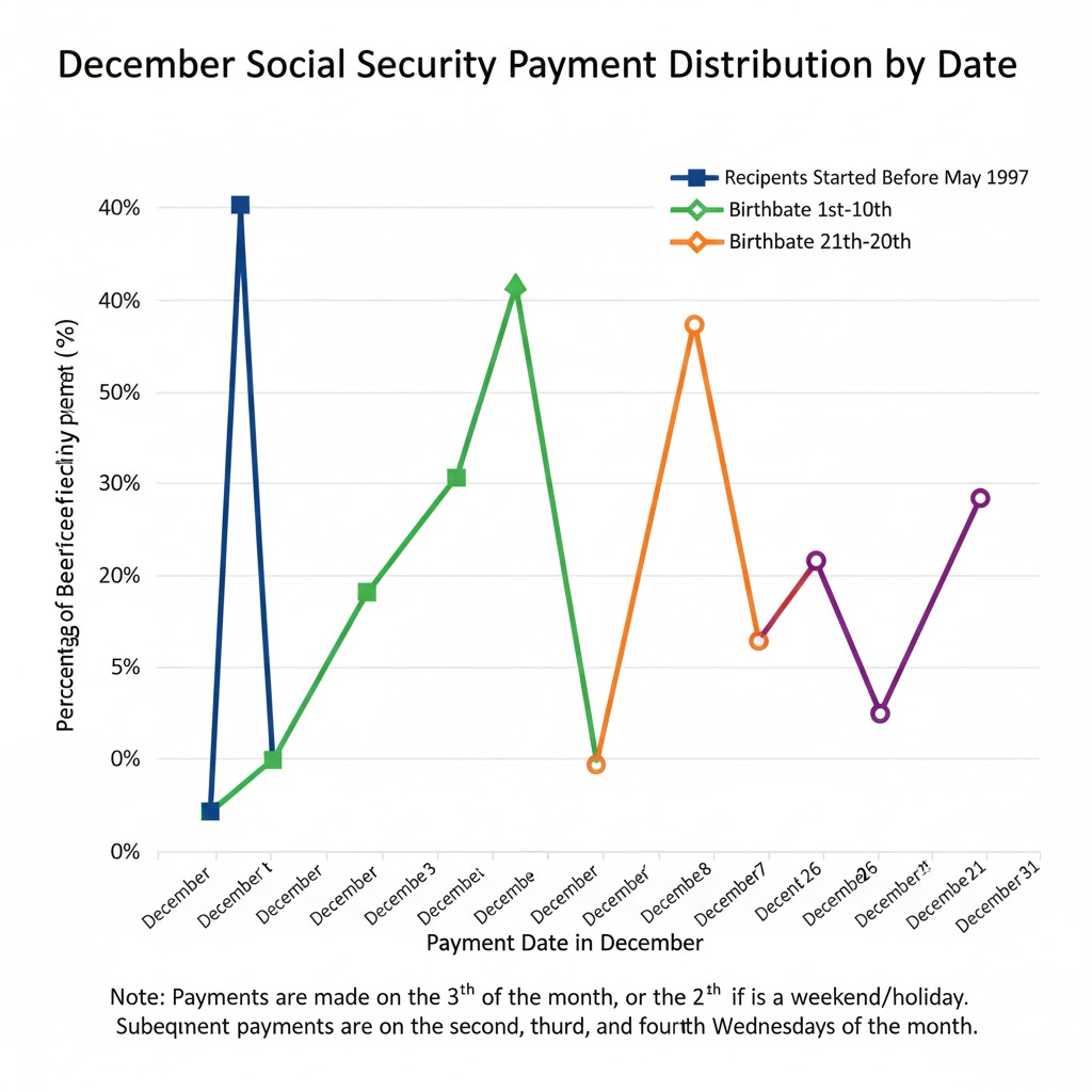 December Social Security payment distribution by date