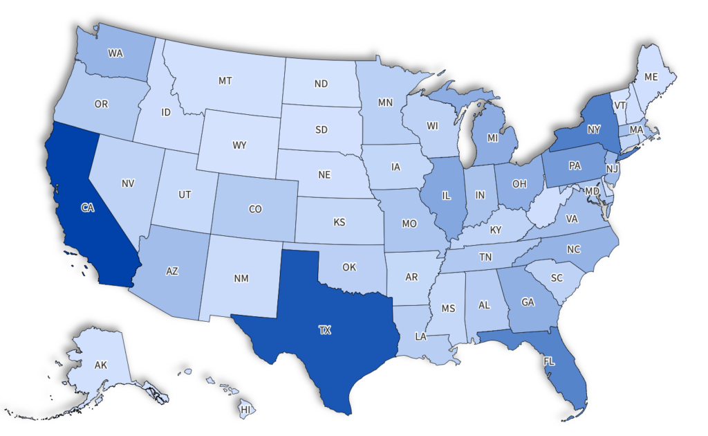 Tax Refunds Still Going Out in 15 States — Check If Your State Is on the List 2 Map of 15 U.S. states still issuing tax refunds and rebates