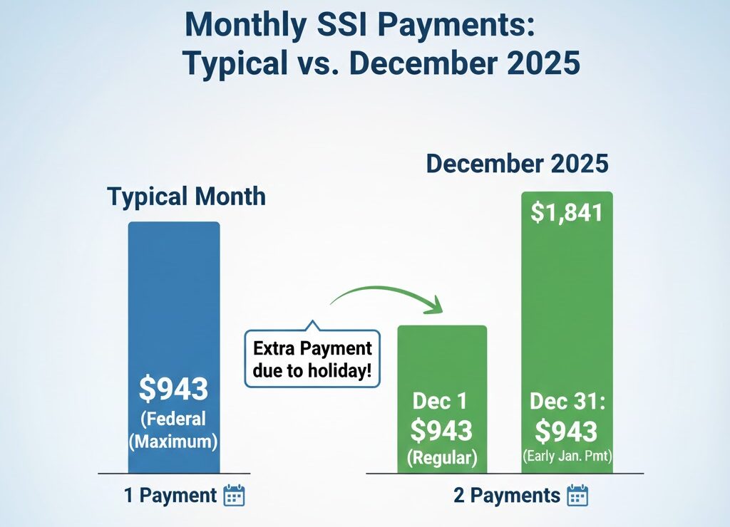 Why Some Social Security Recipients Will See Three Payments in December 2025 - Check Details 3 SSI distribution versus December 2025 with two payments