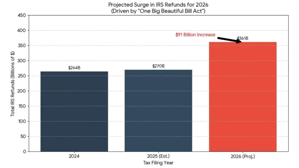 Total Projected Tax Refund Pool for 2026